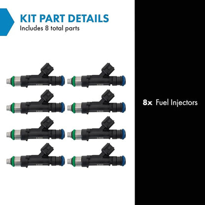 TRQ Fuel Injector Set | For 2011-2015 Ford F-150 Mustang