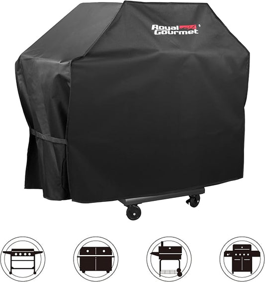 Royal Gourmet CR7605 76-Inch Grill Cover, Durable Oxford Polyester Outdoor BBQ Cover, Water Resistant, Weather Protection, Black