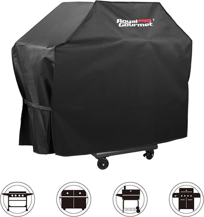 Royal Gourmet CR5903 59-Inch Grill Cover, Durable Oxford Polyester Outdoor BBQ Cover, Water Resistant, Weather Protection, Black