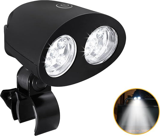 Grill Lights with 10 LED Lights, Grill BBQ Lights with Aluminum Clip, BBQ Grill Accessories Suitable for Outdoor, Barbecues and Cycling Lighting, Gifts for Men