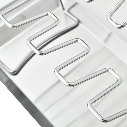 RTT Chicken Leg Rack for Grill with Drip Tray - Easy to Use 12 Slots Chicken Wing Rack - Premium Stainless Steel Chicken Drumstick Rack for Smoker - Chicken Drumstick Holder for Grill Accessories