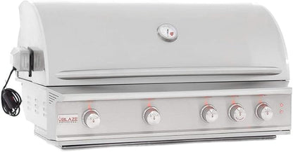 Blaze Outdoor Grill | 44-inch Stainless Steel Propane BBQ Grill | Built-In 4 Burner Barbecue | Professional Outdoor Grilling | Rear Infrared Burner & Grill Lights | BLZ-4PRO-LP