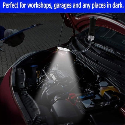 BBQ LED Lights Up Grill Lamp Adjustable Superb Bright 360° for Artisans Working Reading Camping Aluminum Alloy Material (Black)