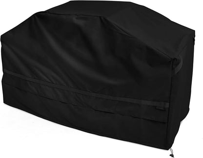 Covermates Prestige Island Grill Cover - Heavy-Duty All-Weather Outdoor BBQ Cover with Mesh Vents, Water-Resistant 900D Polyester Protection for Large Island Grills, 110 Inch, Black