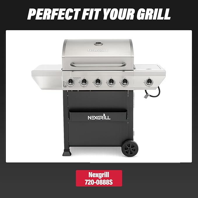 Utheer Warming Rack Replacement for Nexgrill 720-0888S 6 Burner Gas Grill, 25.7" x 7.2" Stainless Steel Top Warming Rack Replacement for Nexgrill 6 Burner Grill