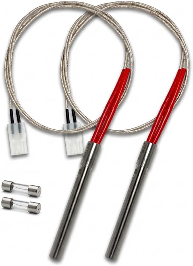 2 Pack Hot Rod Igniter for Traeger, Pit Boss, Camp Chef Wood Pellet Grill Replacement Parts