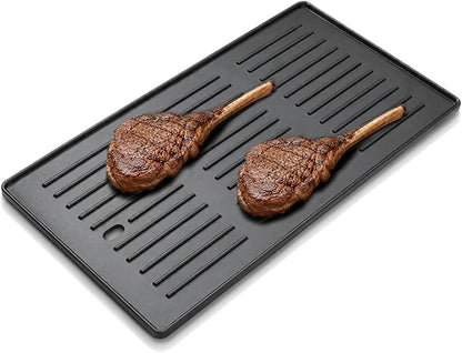 SafBbcue Matte Cast Iron Griddle Replacement Parts for Commercial Infrared Charbroil 463242715 463242716 463234413 463234614 469234815 463276016 466242715 466242815 463234815 463238114 G541-0016-w2
