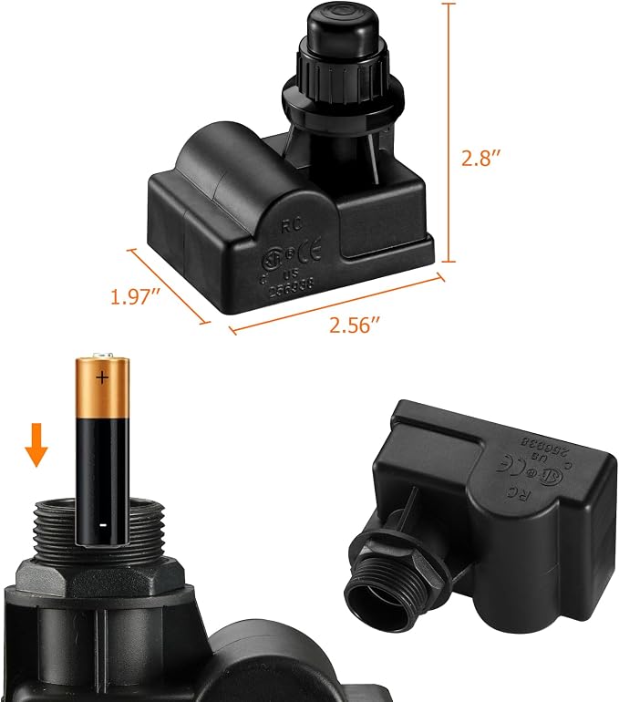 onlyfire 03350 Electric Push Button Igniter BBQ Replacement for Select Gas Grill Models by Brinkmann, Char Broil, Nexgrill, Kenmore Sears, Uniflame and Others, 6 Outlet AA Battery, Black | for Select Gas Grill Models by Brinkmann, Char Broil, Nexgrill,...