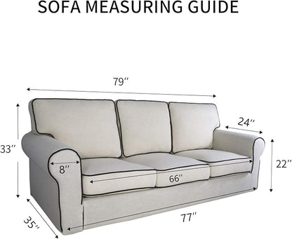 PureFit Reversible Quilted Sofa Cover, Water Resistant Slipcover Furniture Protector, Washable Couch Cover with Non Slip and Elastic Straps for Kids, Dogs, Pets (Sofa, Beige/Beige) | Beige/Beige, Water Resistant Couch Protector, Washable Pet Couch Cove...
