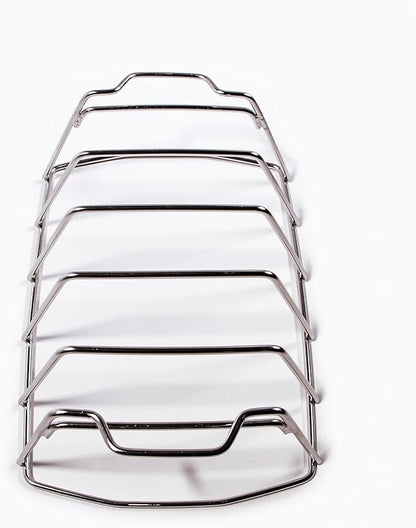 SnS Grills Rib 'N Roast Reversible Rack – 304 Stainless Steel, 2-in-1 Design Holds 5 Racks of Ribs or Large Roasts & Whole Chickens – Durable, Even Cooking, Enhanced Airflow, Maximizes BBQ Space