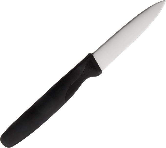 Mercer Culinary M23900P Millennia Black Handle, 3-Inch Slim, Paring Knife