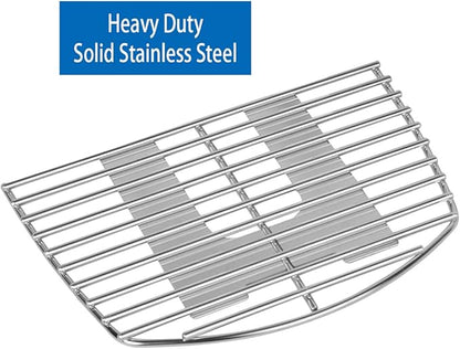 Stanbroil Stainless Steel Grill Cooking Grates for Weber Q1000 Series, Q1200, Q1400 Gas Grill, Replacement for Weber 7644 - Set of 2