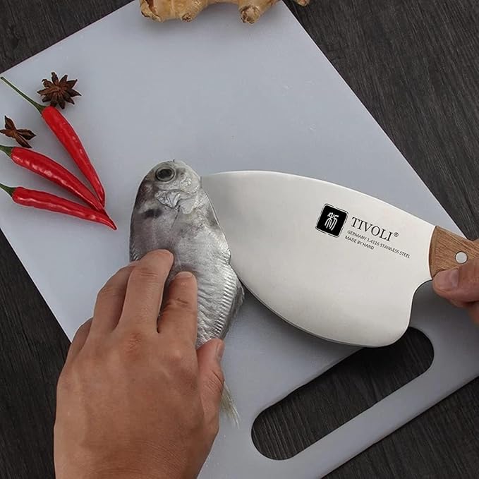 TIJERAS Seafood Market Aquatic Fish Knives Professional Tool Kitchen Knife Sharp Slaughter Fish Special Knife Meat Cleaver, Gifts for Men Women