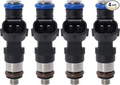 HiSport Fuel Injector 0280158130 Compatible with Nissan Altima 2007-2013,Rogue Select 2014-2015,Sentra 2007-2012,Rogue 2008-2013 2.5L 4PCS