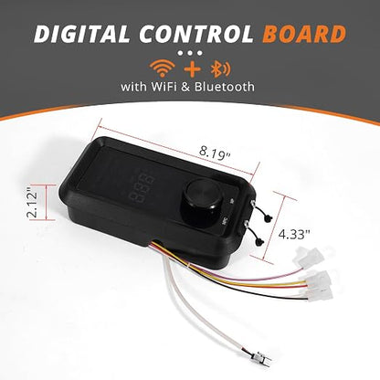 Upgrade Digital PID WiFi Control Board 80147 Compatible with Pit Boss Pro Series 4 & Pro Series II 4-Series Vertical Wood Pellet Smoker -Replacement PBV4PS2 Model | 5-in-1 Cooking