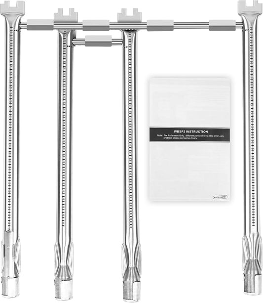 Uniflasy 69787 Grill Burner Tubes for Weber Spirit 330/335 Series, 68948 Burner for Weber Spirit E-330 Spirit SP-335 Gas Grill, 304 Stainless Steel 18 Inch Grill Burner for Weber Spirit Grill Parts