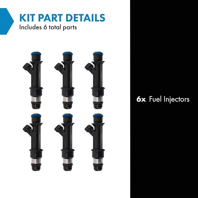 TRQ Fuel Injector Set | For 2008 Chevrolet Colorado 2008-2009 Trailblazer GMC Canyon Envoy Isuzu Ascender 2006 i-280 Saab 9-7x