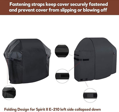 48 inch 7138 Premium Grill Cover BBQ Grill Cover for Weber Spirit 200 and Spirit II 200 Series 2 Burner Covers Heavy Duty and Waterproof Replacement Part for WeberBBQ Gas Grill