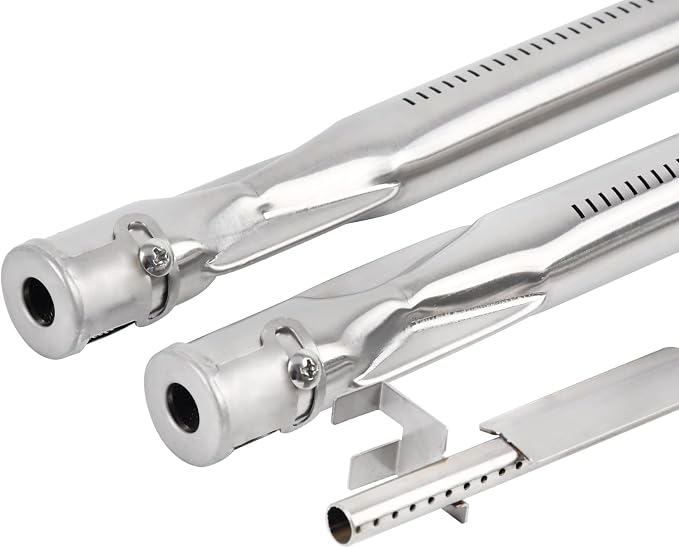 Gassaf 18 inch Burner Tube Set Replace for Weber 69785, Weber Spirit 200, Spirit E210 S210 E220 S220 Series Gas Grills with Up Front Controls(2013 Model Years and Newer),Stainless Steel durable Burner