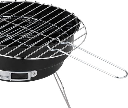 Gavigain Charcoal Grill, Mini Flat Top Kettle Barbecue Grill Small Portable Outdoor BBQ Grill for Backyard Garden Camping Cooking