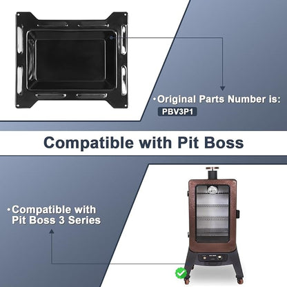 Water Pan for Pit Boss 3 Series Vertical Smoker, Replaces PBV3P1-13 | Measures 12.6 x 14.3 inches and helps maintain moisture while catching drippings during low-and-slow smoking