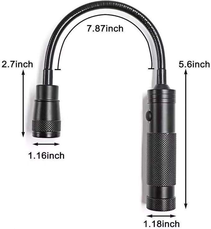 Portable Battery Power LED Work Light for Camping Hiking and Barbecue Feature Strong Base and Flexible Neck Car Light