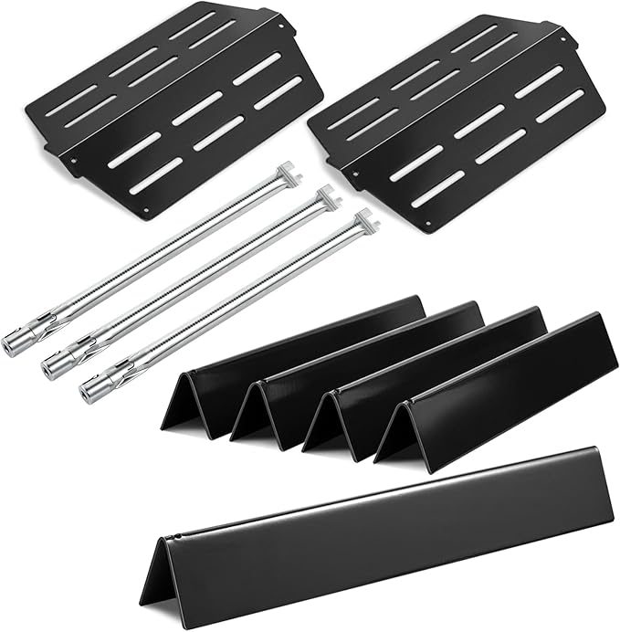 62752 Grill Burner 7620 7621 Flavorizer Bars 65505 Heat Deflectors Replacement Parts for Weber Genesis Grill Parts 300 Series with Front Control E-310 E-320 E-330 S-310 S320 S-330 EP-310 EP-320 EP-330