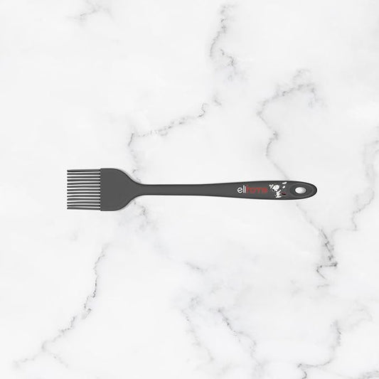 Elihome × Peanuts Silicone Basting Brush (8.75”) – Heat Resistant to 600°F, Food-Grade Platinum Silicone, Seamless 1-Piece Design, Non-Stick Safe, Dishwasher Safe, Dark Grey