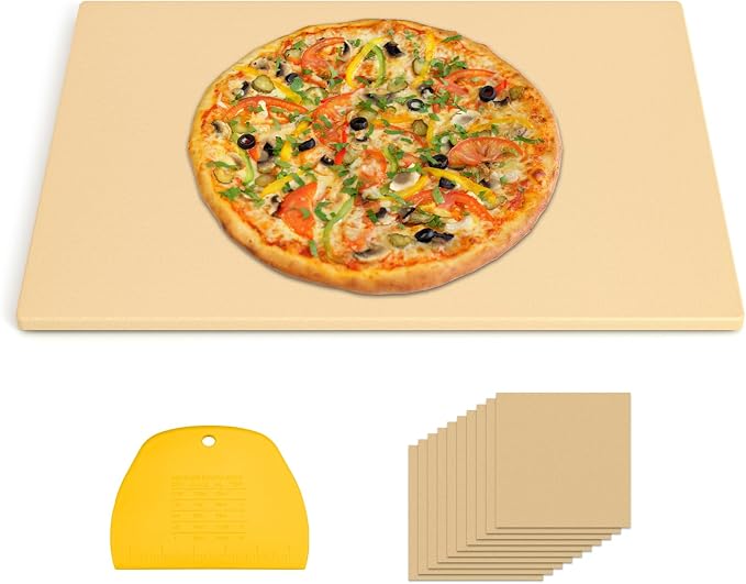 Extra Large Rectangular Pizza Stone 22" x 14",Baking Stone | Pizza,Grilling,baking Stone,22in Industrial Commercial Home Oven Stone,Ideal for Grilling Baking Several Pizzas Bread