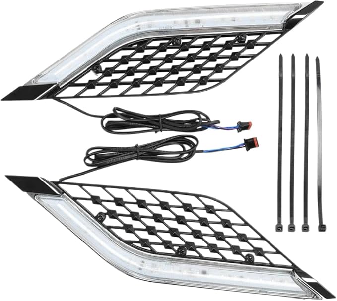 LED Radiator Grill Panel Light Compatible With Goldwing 1800 GL1800 Tour 2018 2019 2020 2021 2022 2023 2024(Clear Lens)
