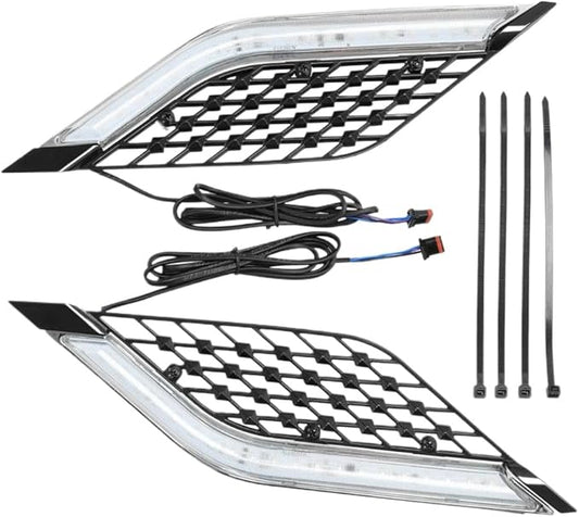 LED Radiator Grill Panel Light Compatible With Goldwing 1800 GL1800 Tour 2018 2019 2020 2021 2022 2023 2024(Clear Lens)