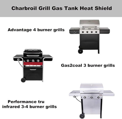 463344015 G460-2900-W2 Gas Tank Heat Shield Replacement Parts for Charbroil 3 4 Burner Advantage Performance TRU Infrared Gas2coal 463344015 463336818 463370719 G460-2900-W1 Firebox Parts