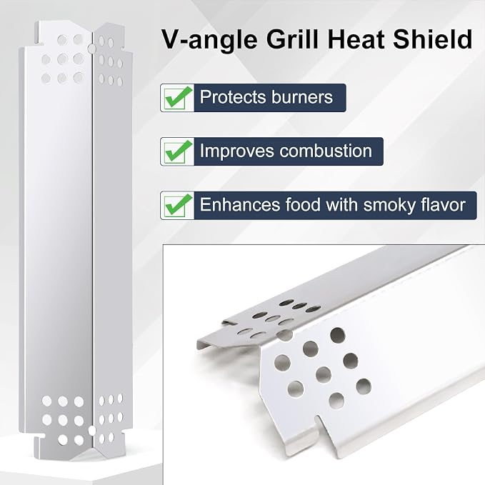 Criditpid Grill Replacement Parts for Nexgrill 6 Burner 720-0896B 720-0896 720-0896E 720-0896C 730-0896, Stainless Steel Grill Grates, Heat Plates, Burners & Ignitors Kit for Nexgrill Evolution Grill.