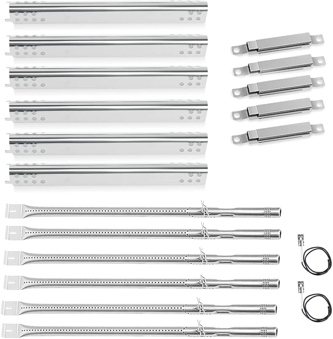 Grill Replacement Parts for Charbroil Performance 6 Burner 463244819 463238218 463276517 463276617, G470-5200-W1 Burner G470-0004-W1A Heat Plate for 5 Burner 463347519, 4 Burner 463347017 463342119