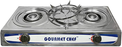 20,000 BTU Portable DOUBLE Burners Stove Range Propane Gas Stove