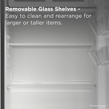 TCL 4.5 Cu. Ft. Compact Single Door Refrigerator, Small, Silver | 4.5-Cu. Ft. Compact Single Door Refrigerator, Silver, No Freezer, for Bedroom, Dorm, Office, Kitchen