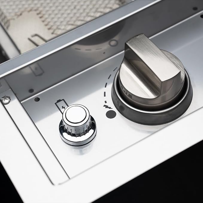 Spire Built-in 18000BTUs Searing Side Burner with Lid, Stainless Steel | Offers Drop-In Side Burner, Outdoor Propane Grill & Cooking, Convertible to Natural Gas, for BBQ Grill Island