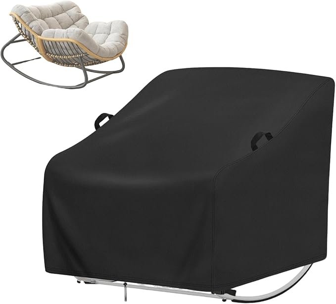 Cover for Rocking Chair,Covers Compatible with Porch Rocking Chairs,Patio Rocker Shield for Porch,Patio,Balcony(Custom Size,1-Pc)