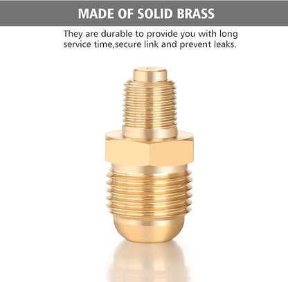 WADEO High Pressure Cast-Iron Propane Burner Head with Brass Fitting for Turkey Fryer Burners