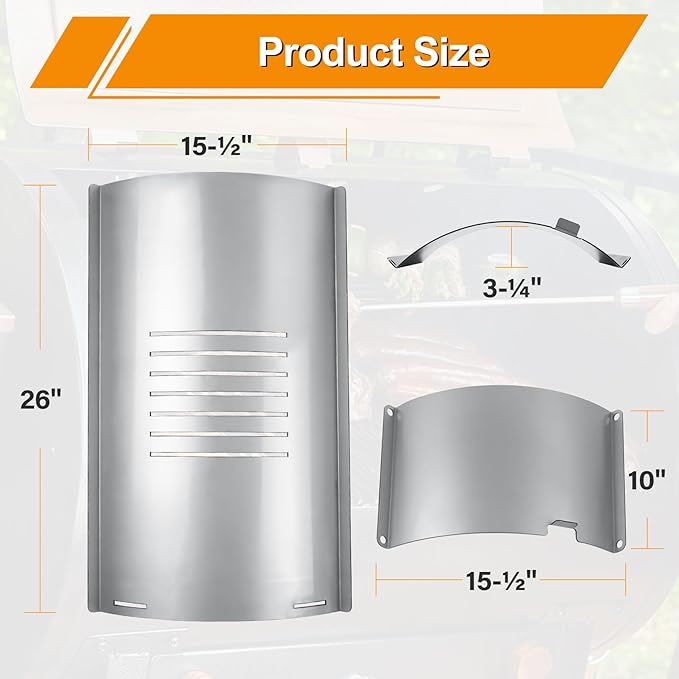 Flame Broiler Kit for Pit Boss 820 Series Pellet Grills with Slide Cover and Bottom, Grill Replacement Parts for Pit Boss PB820D(#74516), PB820PS1, PB820FB, PB820FBC, PB820S, PB820SC Pellet Grills