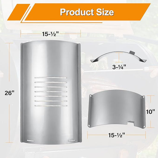 Flame Broiler Kit for Pit Boss 820 Series Pellet Grills with Slide Cover and Bottom, Grill Replacement Parts for Pit Boss PB820D(#74516), PB820PS1, PB820FB, PB820FBC, PB820S, PB820SC Pellet Grills