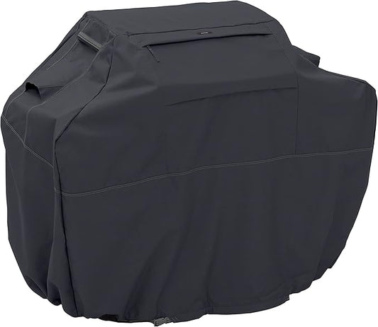 Classic Accessories Ravenna Water-Resistant 64 Inch BBQ Grill Cover, Black