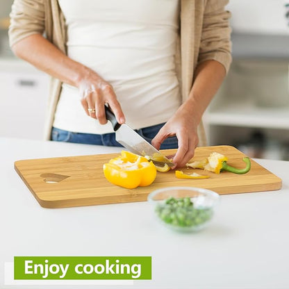 Mother’s Day Bamboo Cutting Board Gift for Mom – Engraved Kitchen Cutting Board with Heart Design – Unique Mom Gifts for Birthday, Christmas, Thanksgiving – Kitchen Decor & Cooking Gift