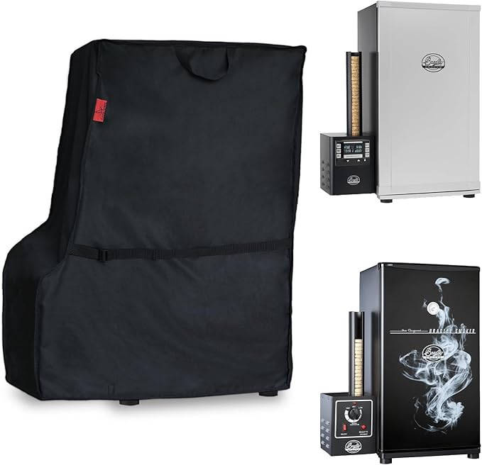 Smoker Cover Fits Bradley Smoker BS611 & BTDS76P 4-Rack Outdoor Natrual Draft Digital Vertical Smoker(Compared to Bradley 990025), Cover Geny Heavy Duty Waterproof Outdoor Cover (26"W x 20"D x 35"H)