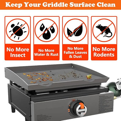 Blackstone Silicone Griddle Cover for 22 Inch Blackstone Grill Cover Flexible & Easy Grip Handle Prevents Splatter & Retains Heat Dishwasher Safe Lid for Easy Cleaning Grill Accessories
