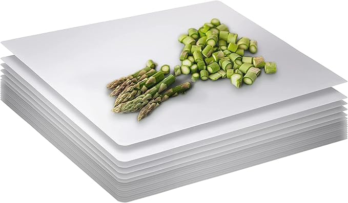 Crown Display 15 Count Premium Quality Disposable Cutting Boards ~10 Inch X 13.5 Inch Disposable Sheets For Kitchen And Commercial Use ~ Patent Pending ~ Recyclable Disposable Cutting Board Sheets