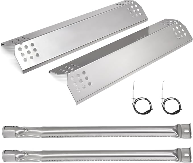 Grill Parts for Kitchenaid 720-0819, 720-0819G, 720-0787D, 720-0953, 720-0953A, 730-0953, 730-0787D, 720-0787 Models, Heat Plates, Burners, Igniters for Kitchen Aid 2 Burner Grill Replacement Parts.