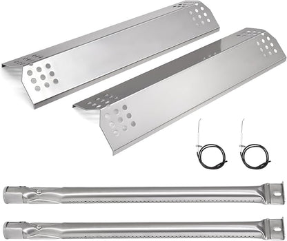 Grill Parts for Kitchenaid 720-0819, 720-0819G, 720-0787D, 720-0953, 720-0953A, 730-0953, 730-0787D, 720-0787 Models, Heat Plates, Burners, Igniters for Kitchen Aid 2 Burner Grill Replacement Parts.