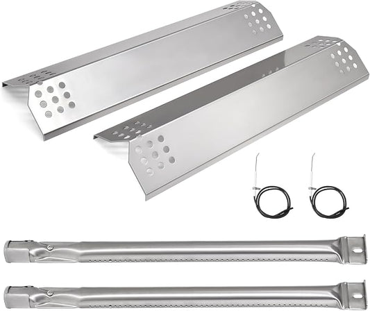 Grill Parts for Kitchenaid 720-0819, 720-0819G, 720-0787D, 720-0953, 720-0953A, 730-0953, 730-0787D, 720-0787 Models, Heat Plates, Burners, Igniters for Kitchen Aid 2 Burner Grill Replacement Parts.