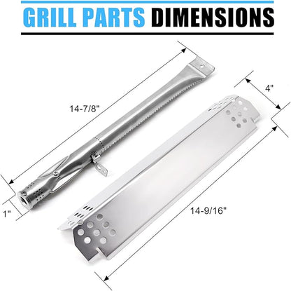 Replacement Parts for Nexgrill 720-0888S 720-0830X, 5 Pack Flame Tamer Burners Igniters Replacement for Nexgrill 5 Burner 720-0888S Gas Grill